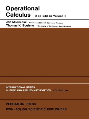 cover image of Operational Calculus